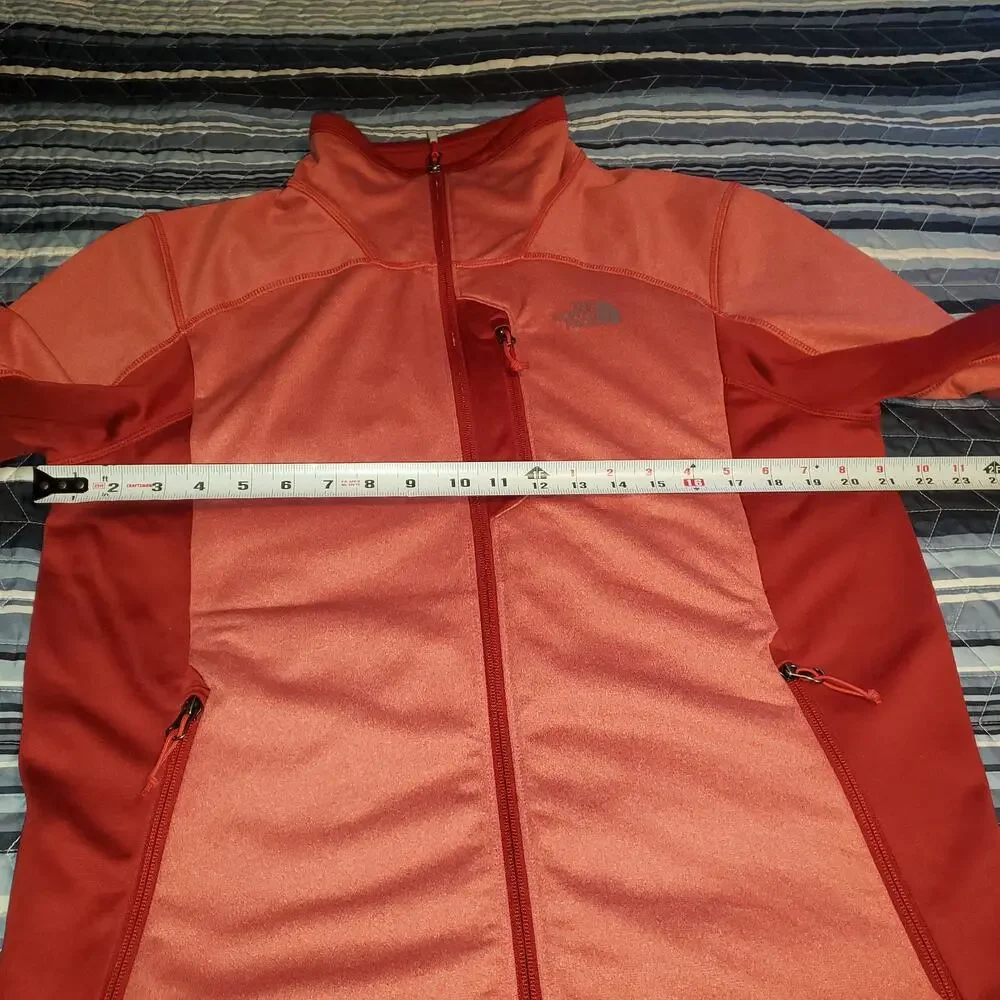 The North Face Tenacious Cinder Full Zip Fleece Jacket Men's M Red Burgundy